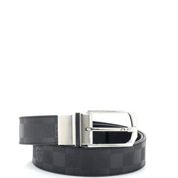Louis Vuitton Slender Reversible Belt Damier Infini Leather Medium