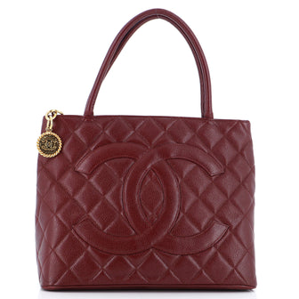 Chanel Medallion Tote Quilted Caviar