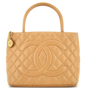 Chanel Medallion Tote Quilted Caviar