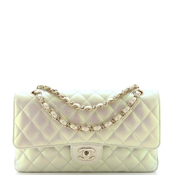 Chanel Classic Double Flap Bag Quilted Iridescent Calfskin Medium