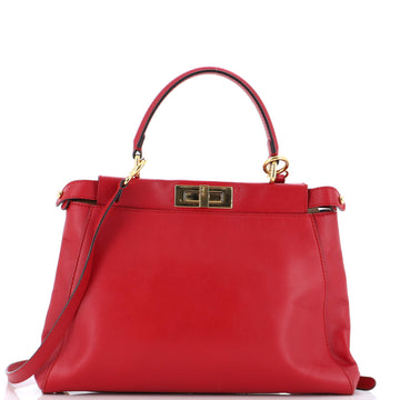 Fendi Peekaboo Bag Rigid Leather Regular