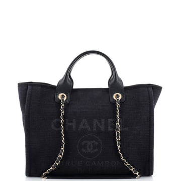 Chanel Deauville Tote Mixed Fibers Small