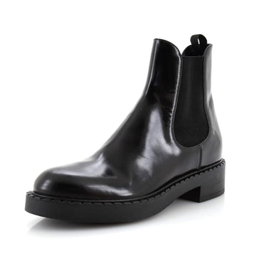 Prada Women's Chelsea Boots Spazzolato Leather
