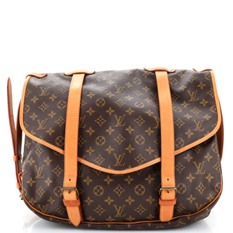Louis Vuitton Saumur Handbag Monogram Canvas 43