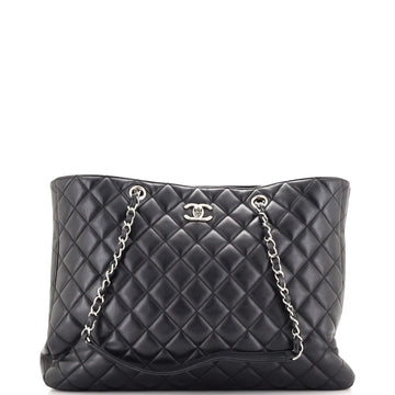 Chanel Classic CC Shopping Tote Quilted Calfskin Large