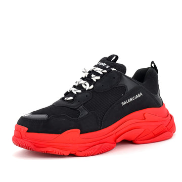 Balenciaga Men's Triple S Sneakers Fabric and Mesh with Faux Leather