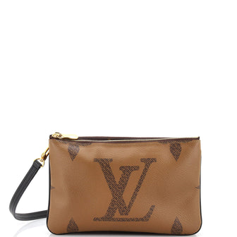 Louis Vuitton Double Zip Pochette Reverse Monogram Giant