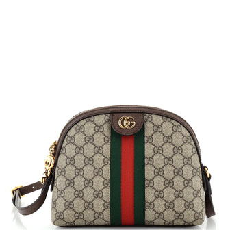 Gucci Ophidia Dome Shoulder Bag GG Coated Canvas Small