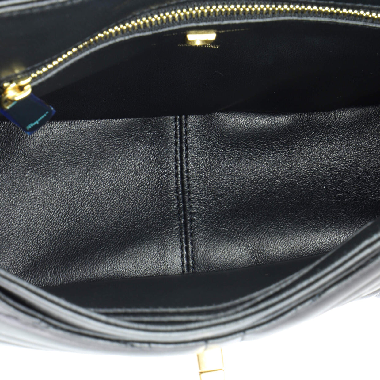 Salvatore Ferragamo Gancini Turnlock Top Handle Bag Gancini Quilted