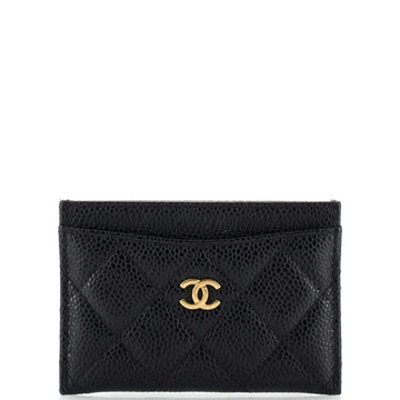 Chanel Classic Card Holder Quilted Caviar