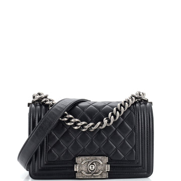 Chanel Boy Flap Bag Quilted Lambskin Small