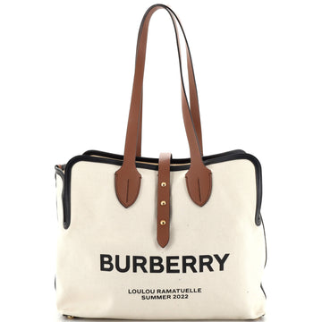 Burberry Soft Belt Bag Canvas with Leather Medium