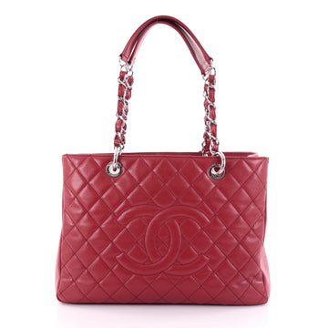 Chanel Grand Shopping Tote Quilted Caviar Red 2499701