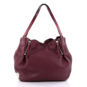 Burberry Maidstone Tote Leather and House Check Canvas 2500301