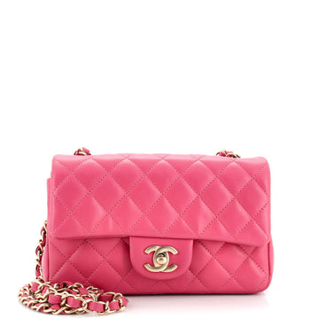 Chanel Classic Single Flap Bag Quilted Lambskin Mini