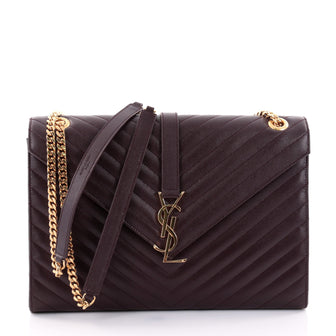 Saint Laurent Classic Monogram Satchel Matelasse Chevron 2500401