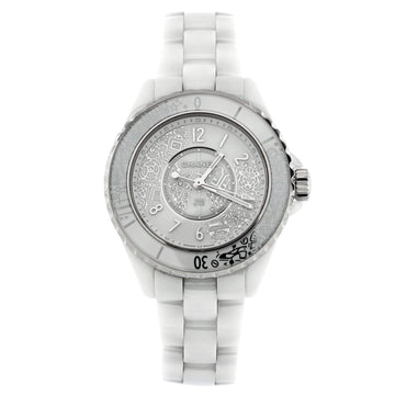 Chanel J12-20 Limited Edition Quartz Watch Ceramic and Stainless Steel with Diamonds 33