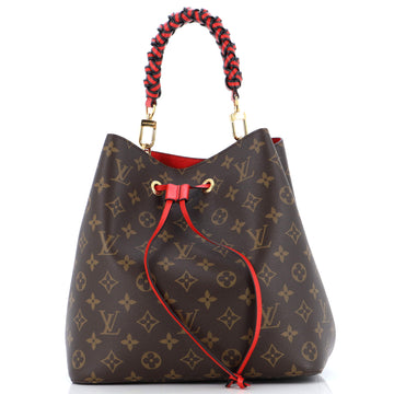 Louis Vuitton Braided Handle NeoNoe Handbag Monogram Canvas MM