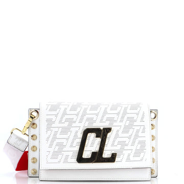 Christian Louboutin Wallstrap Messenger Bag Perforated Leather