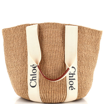 Chloe x Mifuko Woody Tote Raffia Large