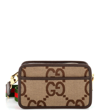 Gucci Camera Bag Jumbo GG Canvas Mini