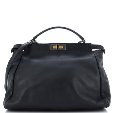 Fendi Peekaboo Bag Leather with Calf Hair Interior Large