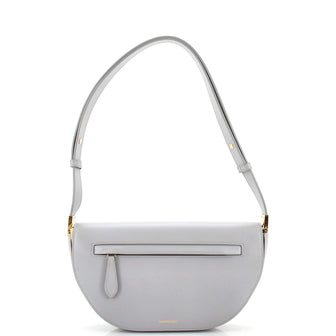 Burberry Olympia Zip Shoulder Bag Leather Small