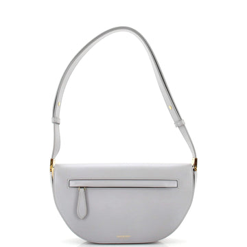 Burberry Olympia Zip Shoulder Bag Leather Small