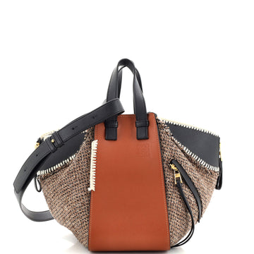 Loewe Hammock Bag Leather and Tweed Small