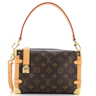 Louis Vuitton Side Trunk Handbag Monogram Canvas MM