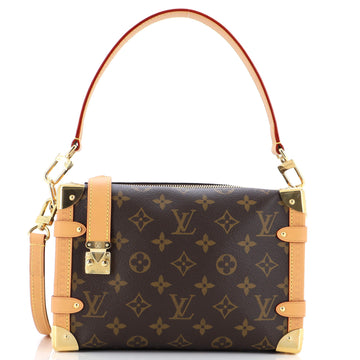 Louis Vuitton Side Trunk Handbag Monogram Canvas MM