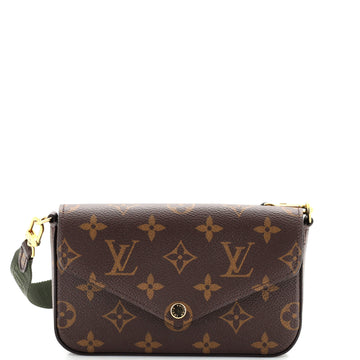Louis Vuitton Felicie Strap & Go Handbag Monogram Canvas