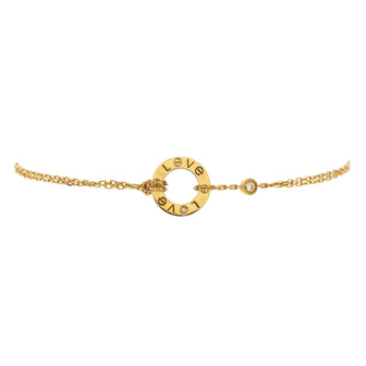 Cartier 2 Diamonds Love Bracelet 18K Yellow Gold with Diamonds