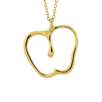 Tiffany & Co. Elsa Peretti Apple Pendant Necklace 18K Yellow Gold Large