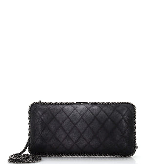 Chanel Chain Around Clutch Quilted Iridescent Calfskin Small