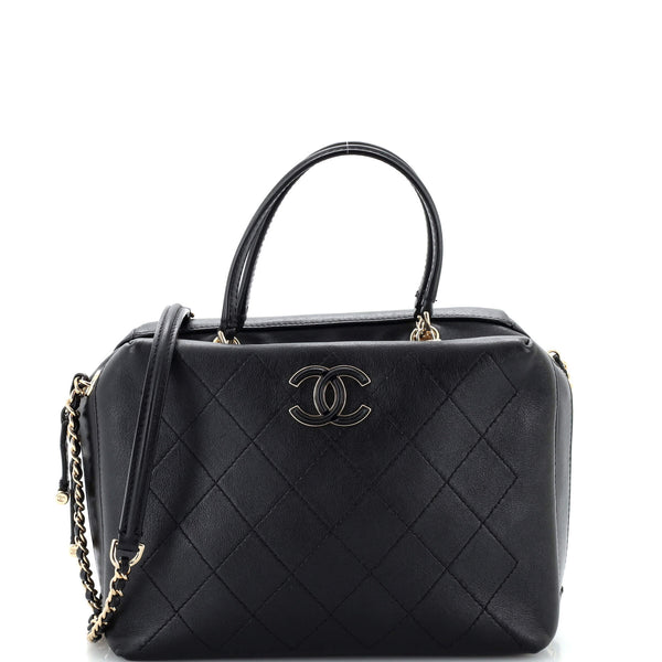 Vanity Bag Bowling Vanity Chanel Enamel CC Vanity Bowling Bag