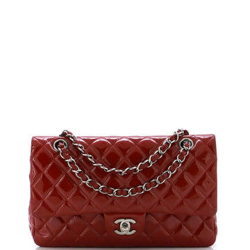 Chanel Classic Double Flap Bag Quilted Patent Medium