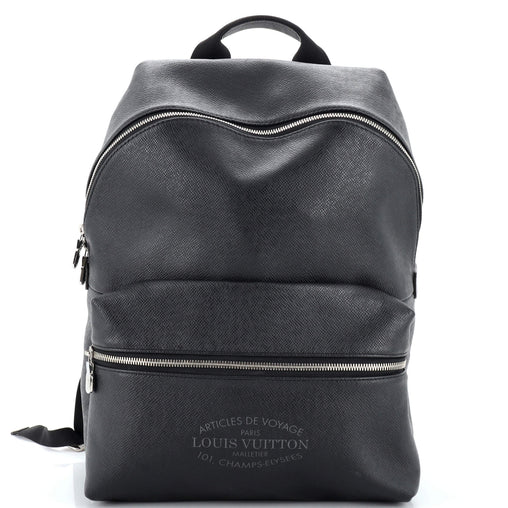 christian louis vuitton backpack Louis Vuitton Articles de Voyage Discovery Backpack Taiga Leather PM Black 2500761