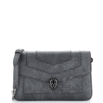 Bvlgari Serpenti Forever Wallet on Chain Leather Small