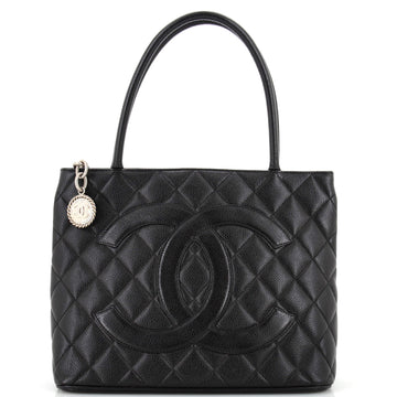 Chanel Medallion Tote Quilted Caviar