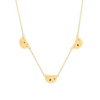 Tiffany & Co. Elsa Peretti  3 Motifs Bean Pendant Necklace 18K Yellow Gold