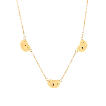 Tiffany & Co. Elsa Peretti  3 Motifs Bean Pendant Necklace 18K Yellow Gold
