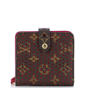 Louis Vuitton Compact Zip Wallet Perforated Monogram Canvas