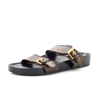 Louis Vuitton Women's Bom Dia Flat Mules Monogram Canvas