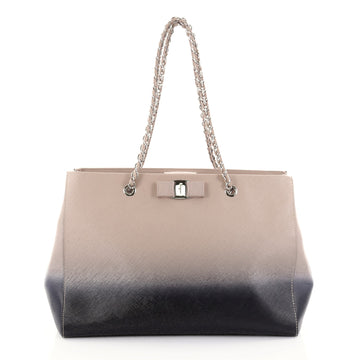 Salvatore Ferragamo Melike Tote Saffiano Leather Medium 2501202