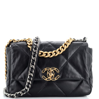 Chanel 19 Flap Bag Quilted Leather Medium