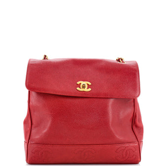 Chanel Vintage CC Top Flap Bag Caviar
