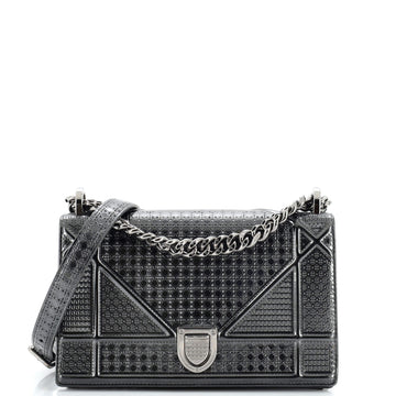 Christian Dior Diorama Flap Bag Cannage Embossed Calfskin Small