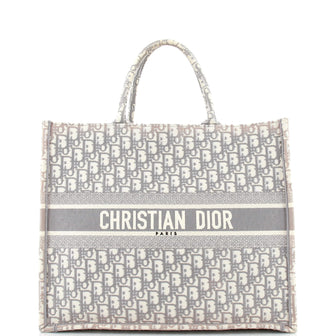 Christian Dior Book Tote Oblique Canvas Large