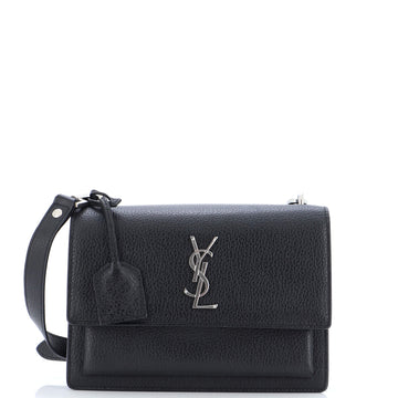 Saint Laurent Sunset Satchel Leather Medium